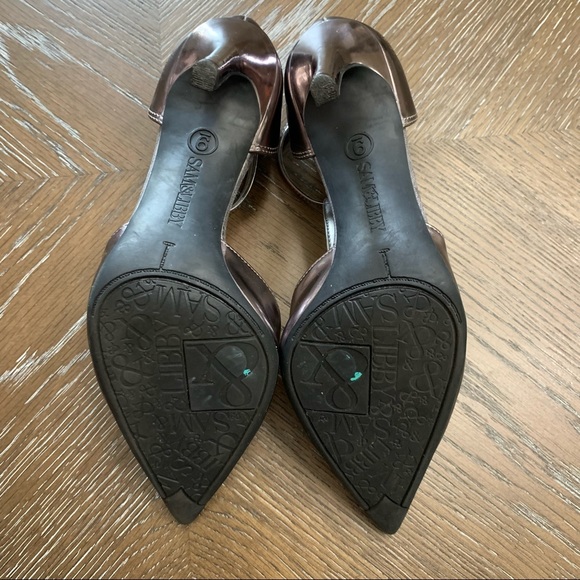 Sam & Libby metallic silver pointed 4.25” heels size 8 - Picture 11 of 17